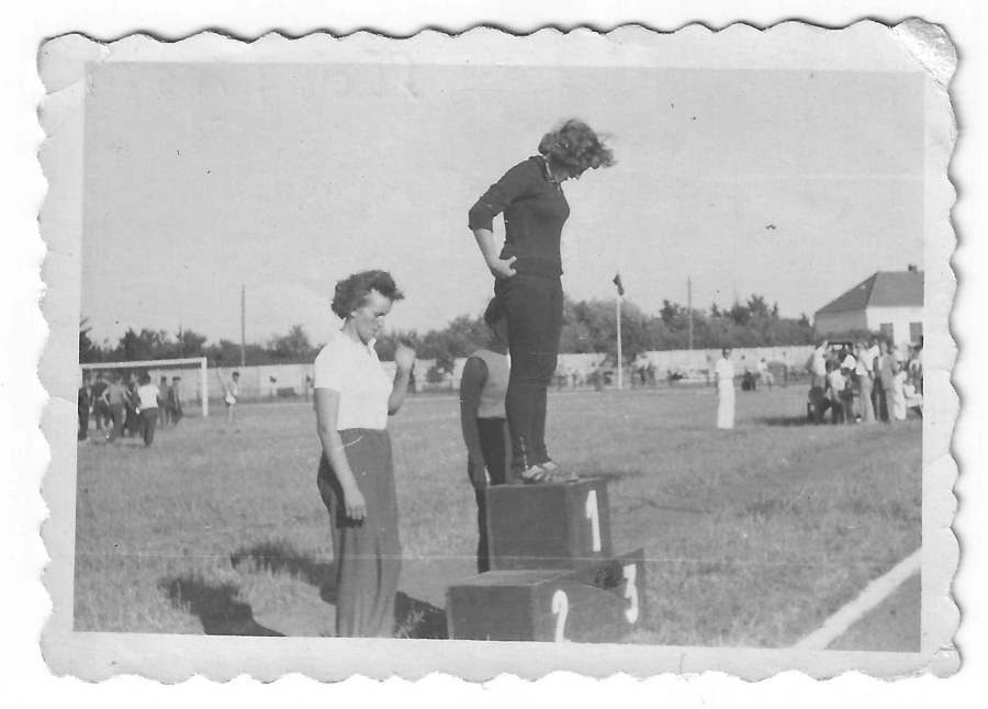 Guta, junior champion in athletics, 1957